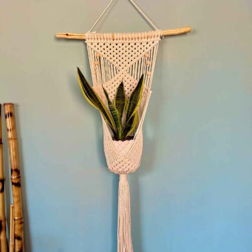 Decorative Elegant Macrame Wall Hanging Tapestry Art with Vase