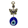 Decorative Evil Eye Wall Hanging Amulet with Butterfly Design
