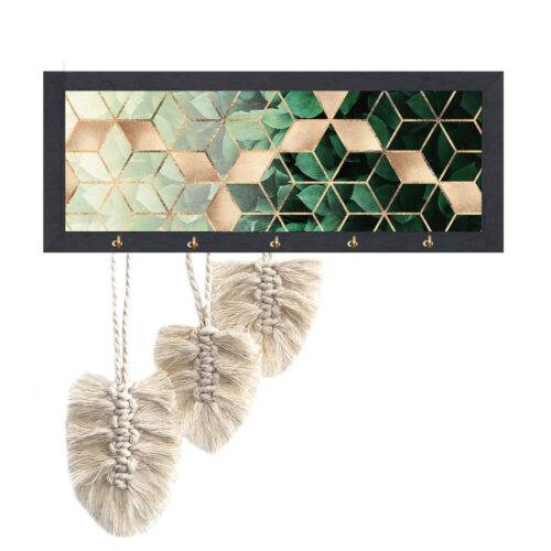 Decorative Handcrafted Wall Key Holder Model Macrame