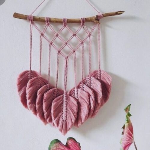 Decorative Macrame Wall Hanging Tapestry Art Model Triangle