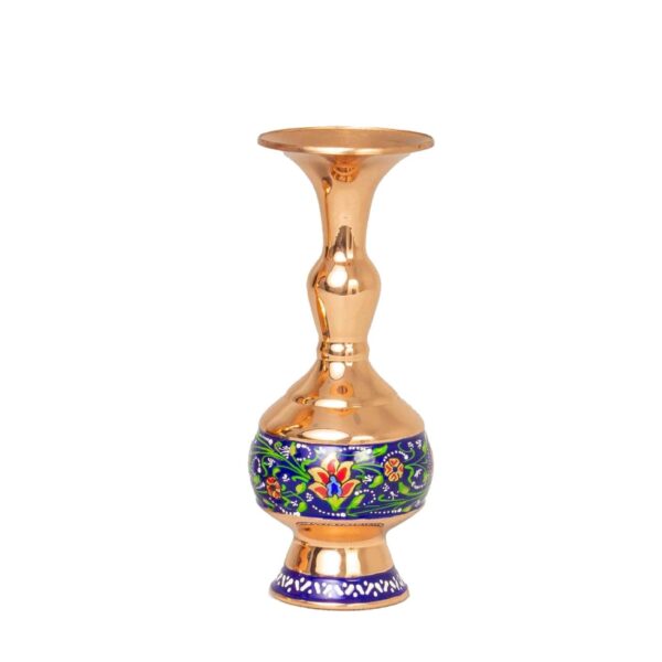 Decorative Persian Copper Vase Handcrafted In Floral Elegant Design