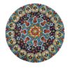 Decorative Pottery Plate In Persian Minakari Handmade Wall Art Floral