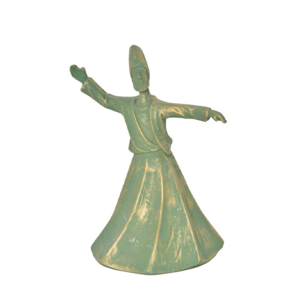 Decorative Sufi Sema Dancer Figurine- Whirling Dervish Spiritual Art