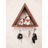 Decorative & Wooden Wall Key Holder with 5 Hooks