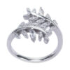Delicate Silver Ring For Women Classic & Chic with Leaf Design