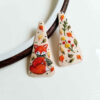 Embroidered Snap Hair Clip Set with Fox Design Handwoven