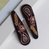 Embroidered Snap Hair Clip Set with Paisley Design Handwoven
