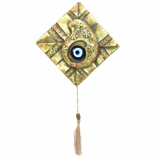 Evil Eye Pottery Wall Hanging Amulet Model Termeh