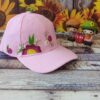 Floral Pattern Hand-Embroidered Women’s Baseball Cap