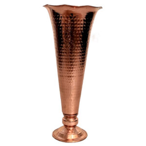 Handcrafted Decorative Persian Hammered Copper Vase Model Suri
