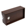 Handcrafted Persian Wooden Tissue Box with Geometric Design