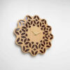 Handcrafted Persian Wooden Wall Clock