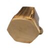 Handcrafted Wooden Makeup Brush Holder with Artistic Design and Handle