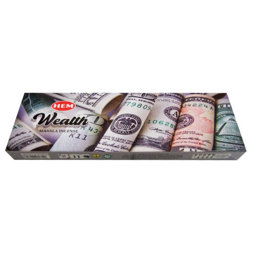 Hem Wealth Incense Sticks – 23 Handmade Sticks (Pack of 4)
