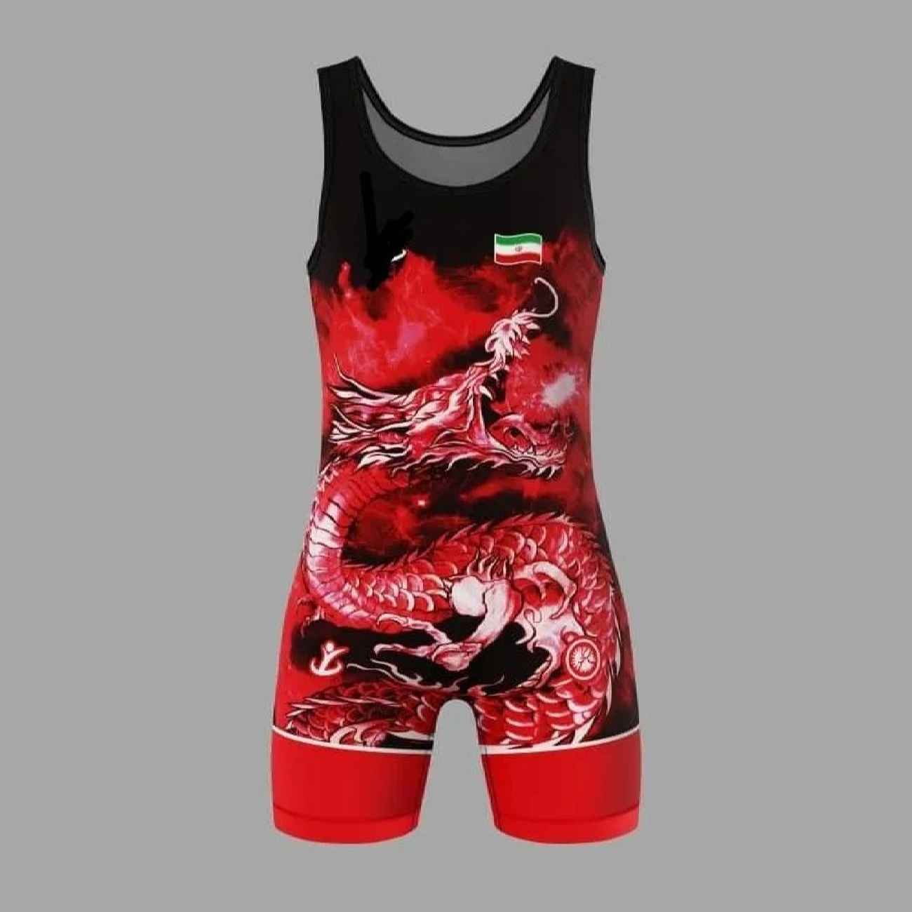 Iranian Sleeveless Wrestling Singlet Durable