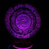 Islamic 3D LED Night Light Ayatul Kursi with Wooden Base