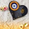 Islamic Resin Wall Key Holder in Heart Shape & Evil Eye Design