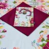 Islamic Velvet Thin Prayer Mat Janamaz Sajadah with Floral Design
