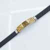 Leather Bracelet Elegant for Men in Black