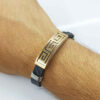 Leather Bracelet Elegant for Men in Black