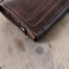 Luxurious Handcrafted Leather Shoulder Bag - Dark Brown