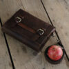 Luxurious Handcrafted Leather Shoulder Bag - Dark Brown