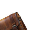 Luxurious Handcrafted Leather Shoulder Bag - Dark Brown
