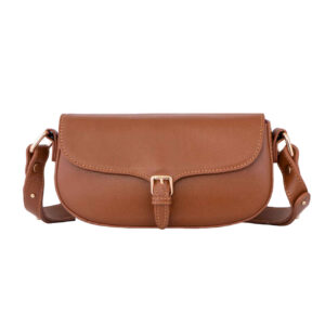 Luxurious Handcrafted Leather Shoulder Bag – Light Brown
