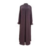 Loose Fit Abaya for Women with Long Sleeves in Orchid