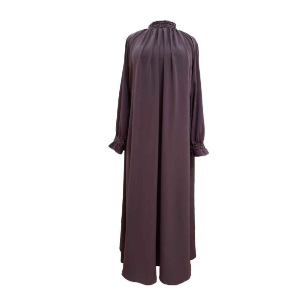 Loose Fit Abaya for Women with Long Sleeves in Orchid
