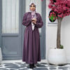 Loose Fit Abaya for Women with Long Sleeves in Orchid
