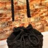 Macrame Backpack Handmade for Women in Black