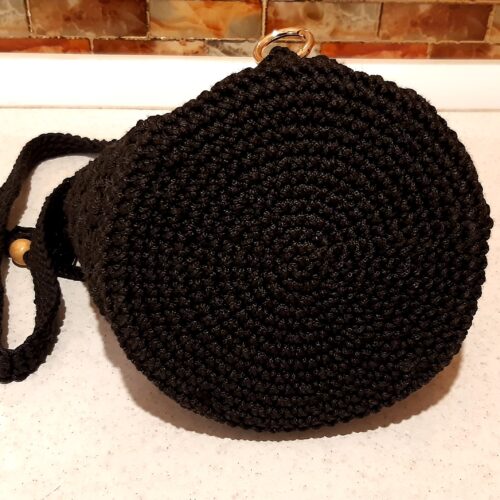 Macrame Backpack Handmade for Women in Black