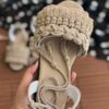 Macrame Sling Back Sandals Handmade Model Tassel
