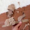 Macrame Sling Back Sandals Handmade Model Tassel
