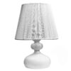 Metal Table Lamp Handcrafted with Fabric Shade
