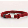Minimalist Bracelet with Hook Design in Red