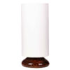 Minimalist Wooden Cylinder Table Lamp with White  Shade