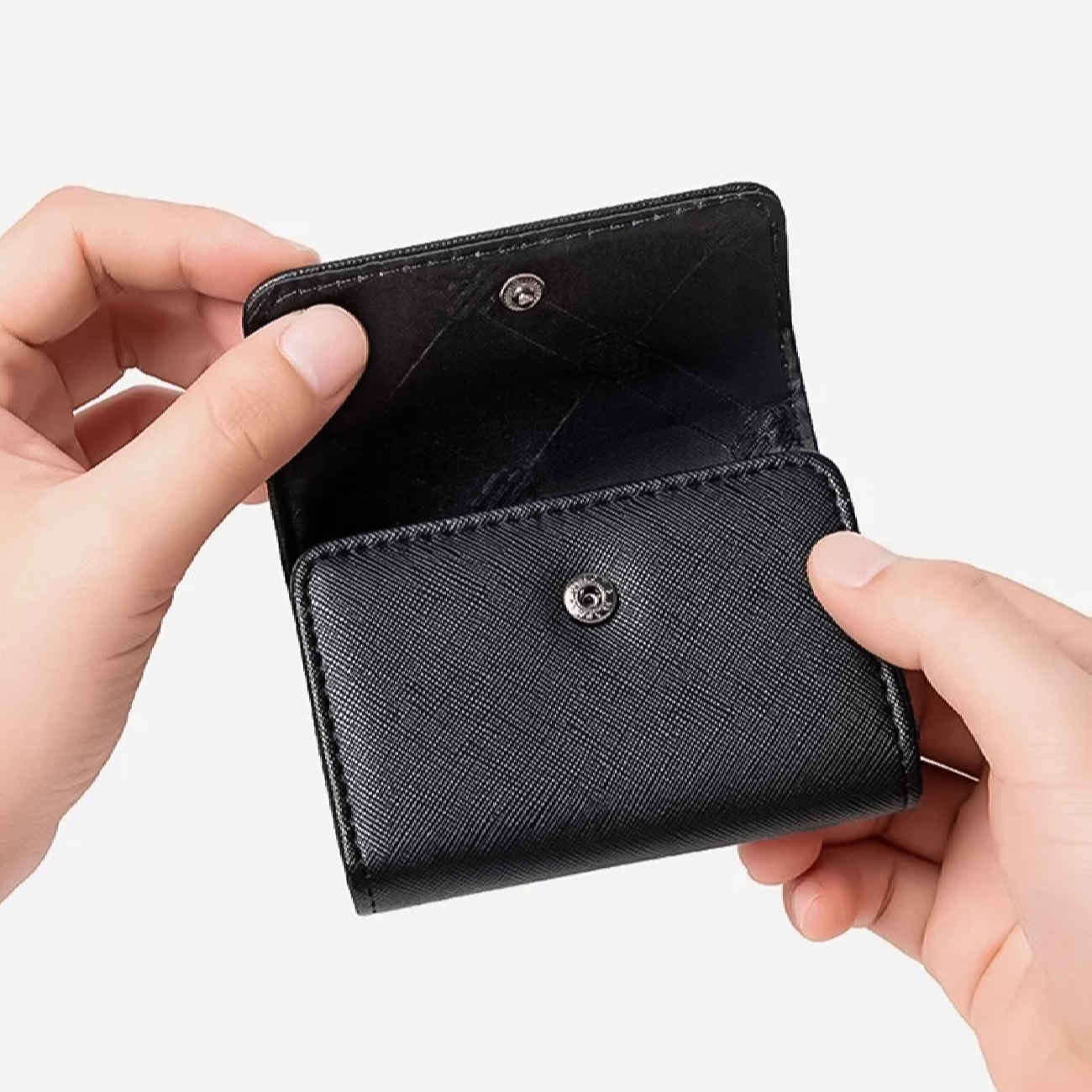 Persian Artificial Leather Wallet for Men in Black