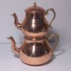 Persian Copper Double Teapot Durable & Hammered Dilara