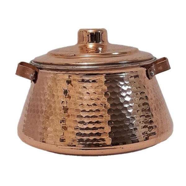 Persian Copper Stock Pot - Hammered & Handcrafted Model Delara