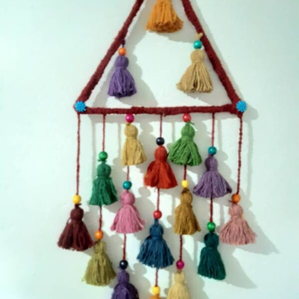 Persian DIY Tassel Wall Hanging Traditional Handwoven Model Ziba