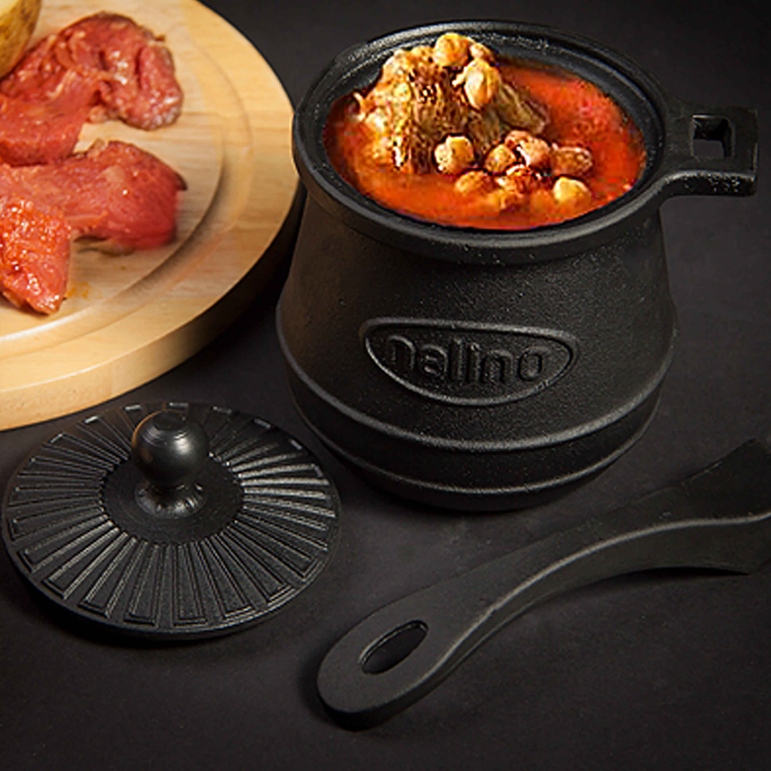 Persian Dizi Pot with Lid and Meat Masher for Cooking Abgoosht