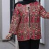 Persian Embroidered Manto with Geometric Design for Women