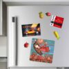 Persian Fridge Magnet with Traditional Design