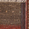 Persian Gabbeh Wool Rug Handwoven in Fars Striped Brown