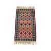Persian Kilim Rug with Silk Original Handwoven Qashqai in Ardabil Blue