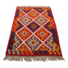 Persian Kilim Rug with Wool Handwoven in Fars Qashqai Red