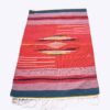 Persian Kilim Wool Rug Handwoven Striped Pink