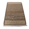 Persian Kilim Wool Rug Handwoven in Isfahan Bordered Cream